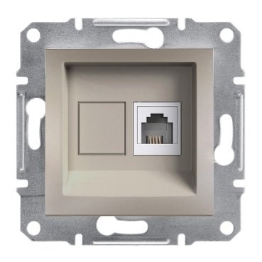 EPH4100169 Schneider Electric Asfora Telephone Socket RJ11, Bronze