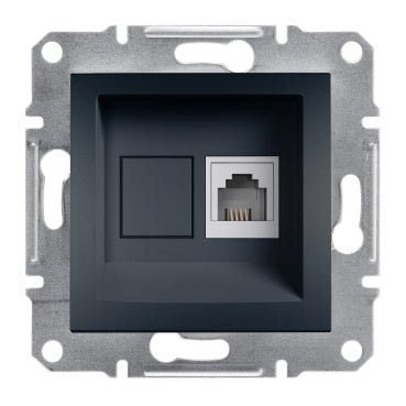 EPH4100171 Schneider Electric Asfora Telephone Socket RJ11, Anthracite