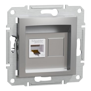 EPH4300161 Schneider Electric Asfora Data socket UTP RJ45 Cat5e, Aluminium