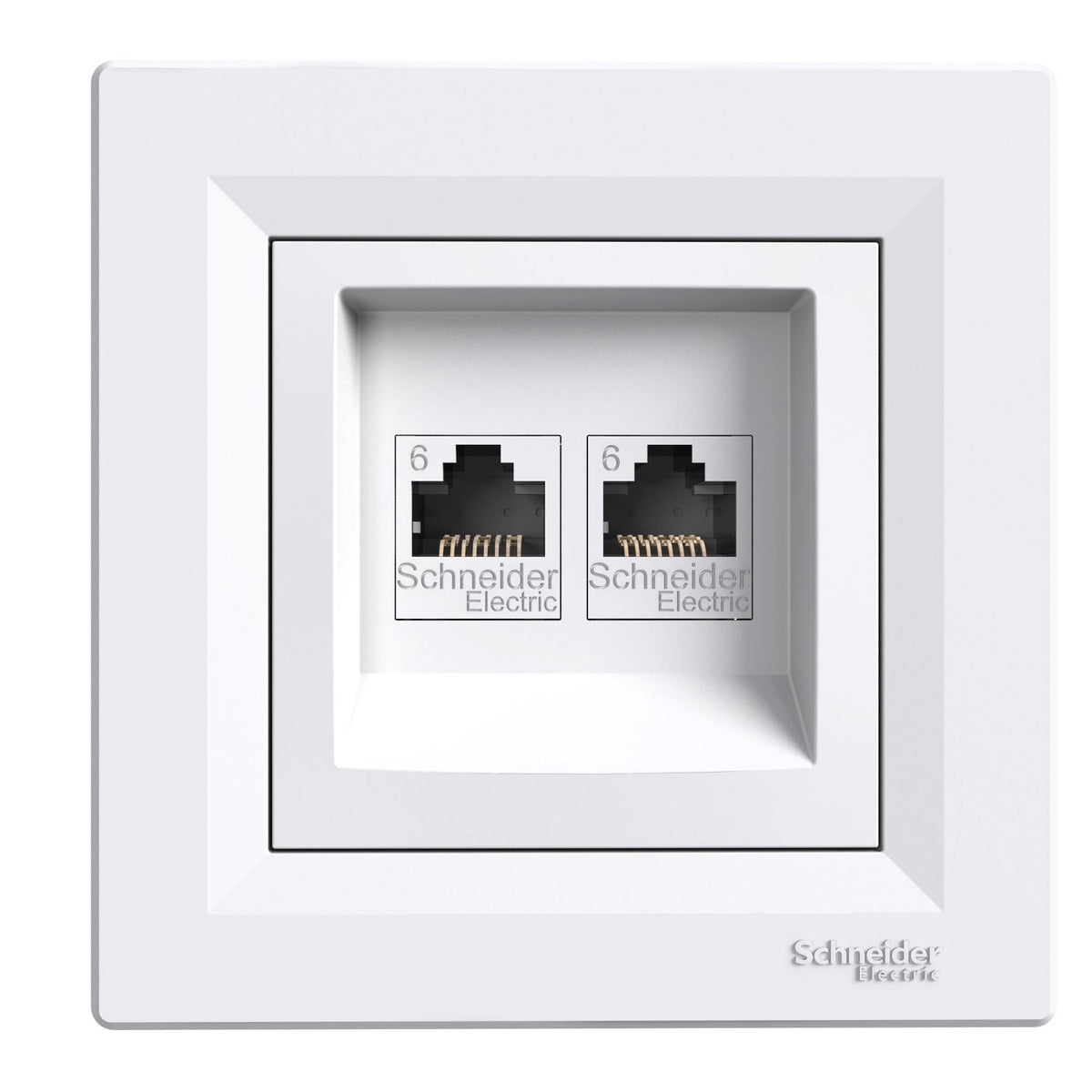 Buy Schneider EPH4800121 Asfora double Data socket RJ45 cat6 UTP white ...