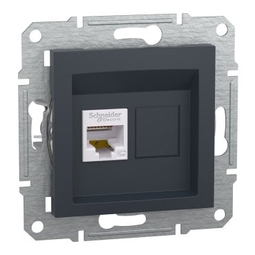 EPH5000171 Schneider Electric Asfora Data Socket Cat5e STP Without Frame, Anthracite