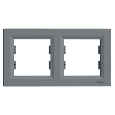 EPH5800262 Schneider Electric Asfora Horizontal Frame 2 Gang, Steel
