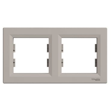 EPH5800269 Schneider Electric Asfora Horizontal Frame 2 Gang, Bronze
