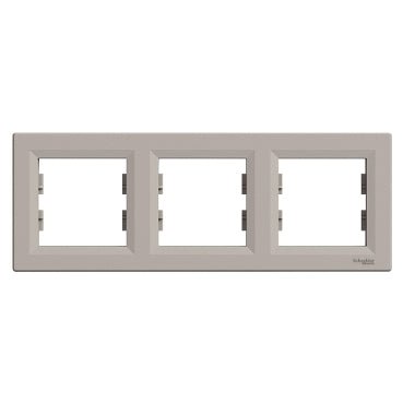 EPH5800369 Schneider Electric Asfora Horizontal Frame 3 Gang, Bronze