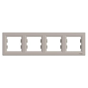 EPH5800469 Schneider Electric Asfora Horizontal Frame 4 Gang, Bronze