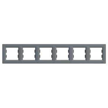 EPH5800662 Schneider Electric Asfora Horizontal Frame 6 Gang, Steel