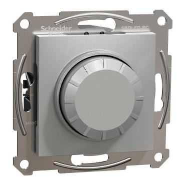 EPH6800161 Schneider Electric Asfora Rotary Dimmer Multiwire LED 230V 370W Without Frame, Aluminium