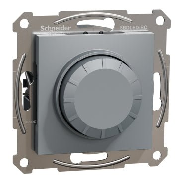 EPH6800162 Schneider Electric Asfora Rotary Dimmer Multiwire LED 230V 370W Without Frame, Steel