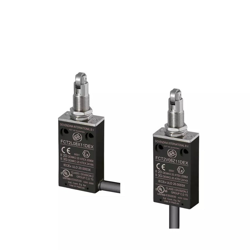 FCT2L08Z11D Giovenzana Wired thermoplastic limit switch din holes - 2m - Gabby Electric