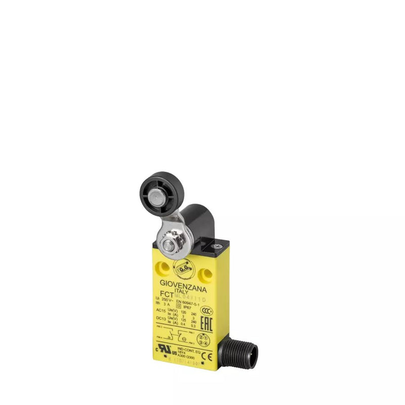 FCTML04Z11D Giovenzana Pre - wired thermoplastic limit switch din holes – m12 - Gabby Electric