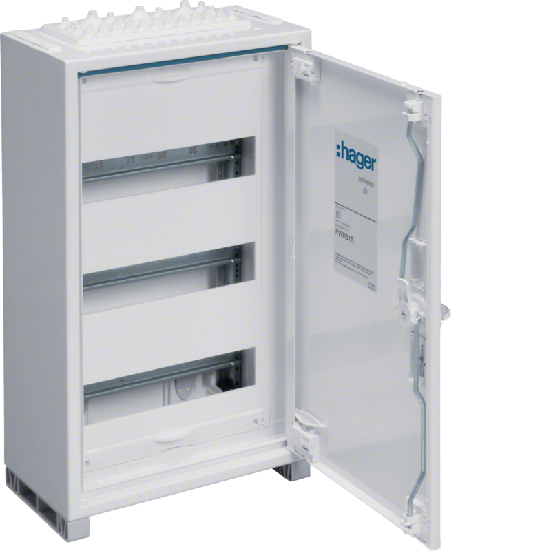 FWB31S Hager FWB Distribution Box Surface - Mounted 3X12 36mod IP44 500X300X161mm - Gabby Electric