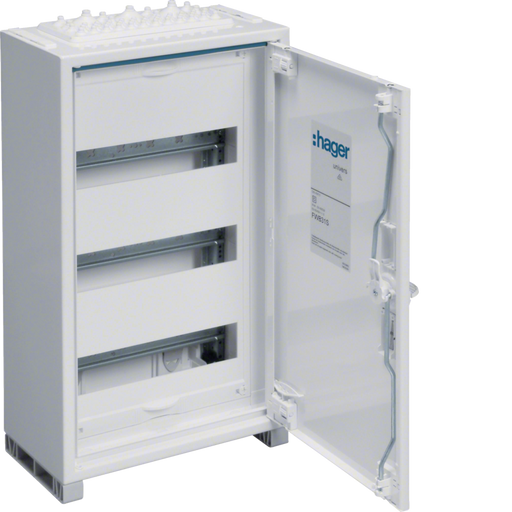FWB31S Hager FWB Distribution Box Surface - Mounted 3X12 36mod IP44 500X300X161mm - Gabby Electric