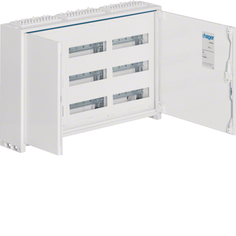 FWB33S Hager FW Distribution Box Surface - Mounted 9X12 108mod IP44 500X800X161mm - Gabby Electric