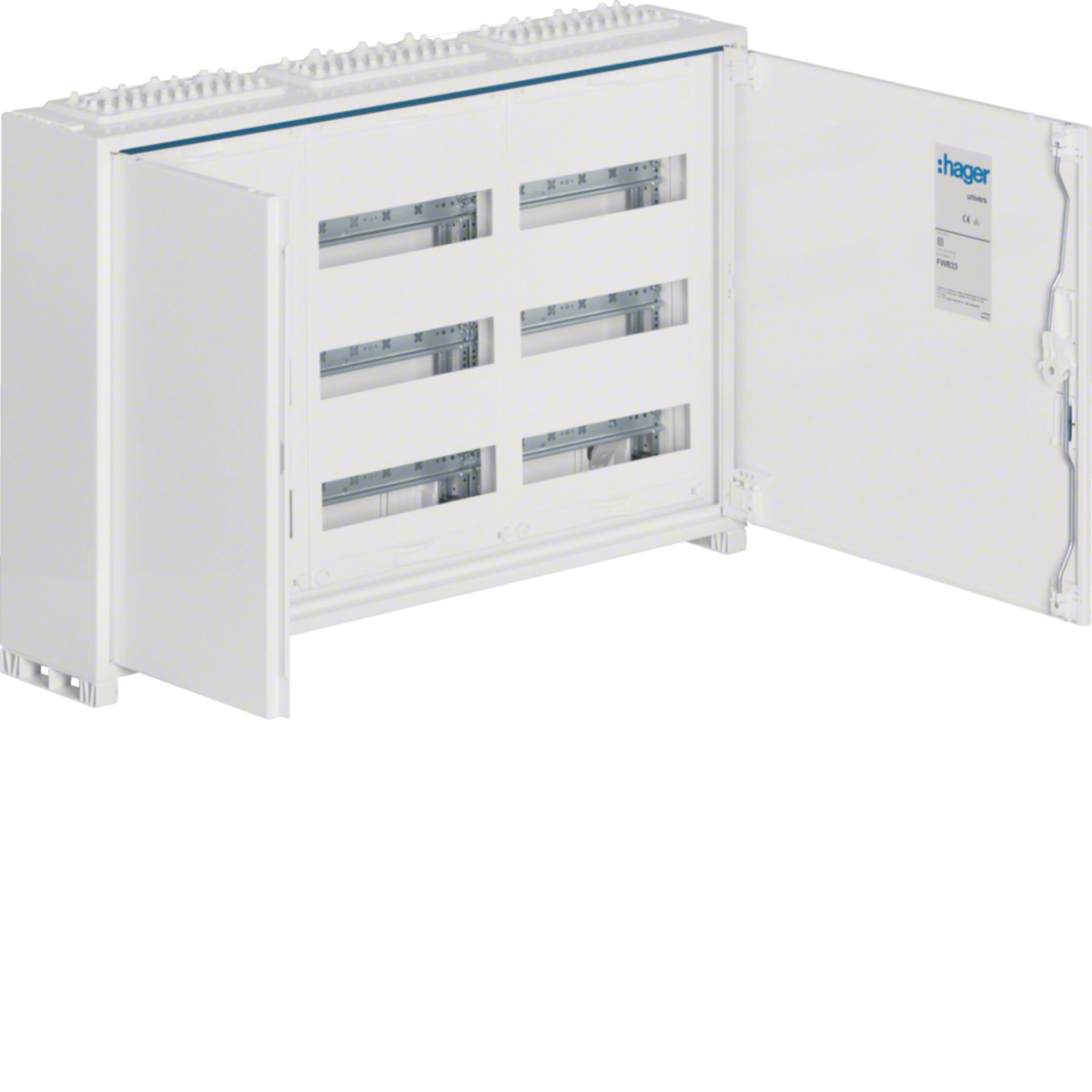 Hager FWB33S FWB Distribution Box 108 Module IP44 surface-mounted ...