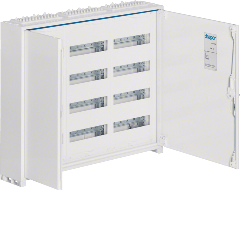 FWB43S Hager FW Distribution Box Surface - Mounted 12X12 144mod IP44 650X800X161mm - Gabby Electric