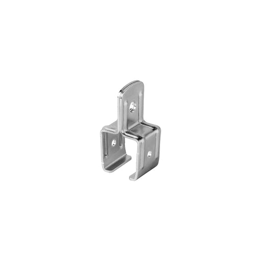 Giovenzana 30607003 Line 30 track support bracket in galvanized steel, wall-fixing hanger clamp pair