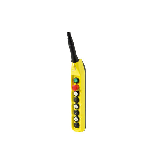 Giovenzana PLN08 single row pendant control station with 8 push buttons for crane control, IP65