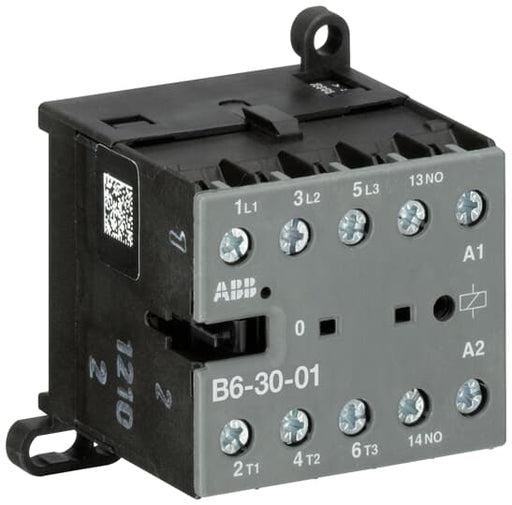 GJL1211001R8010 B6 - 30 - 01 - 80 Mini Contactor 220 ... 240 V AC - 3 NO - 0 NC - Screw Terminals - Gabby Electric