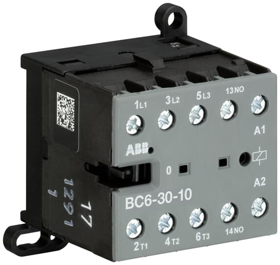 GJL1213001R0101 BC6 - 30 - 10 - 01 Mini Contactor 24 V DC - 3 NO - 0 NC - Screw Terminals - Gabby Electric