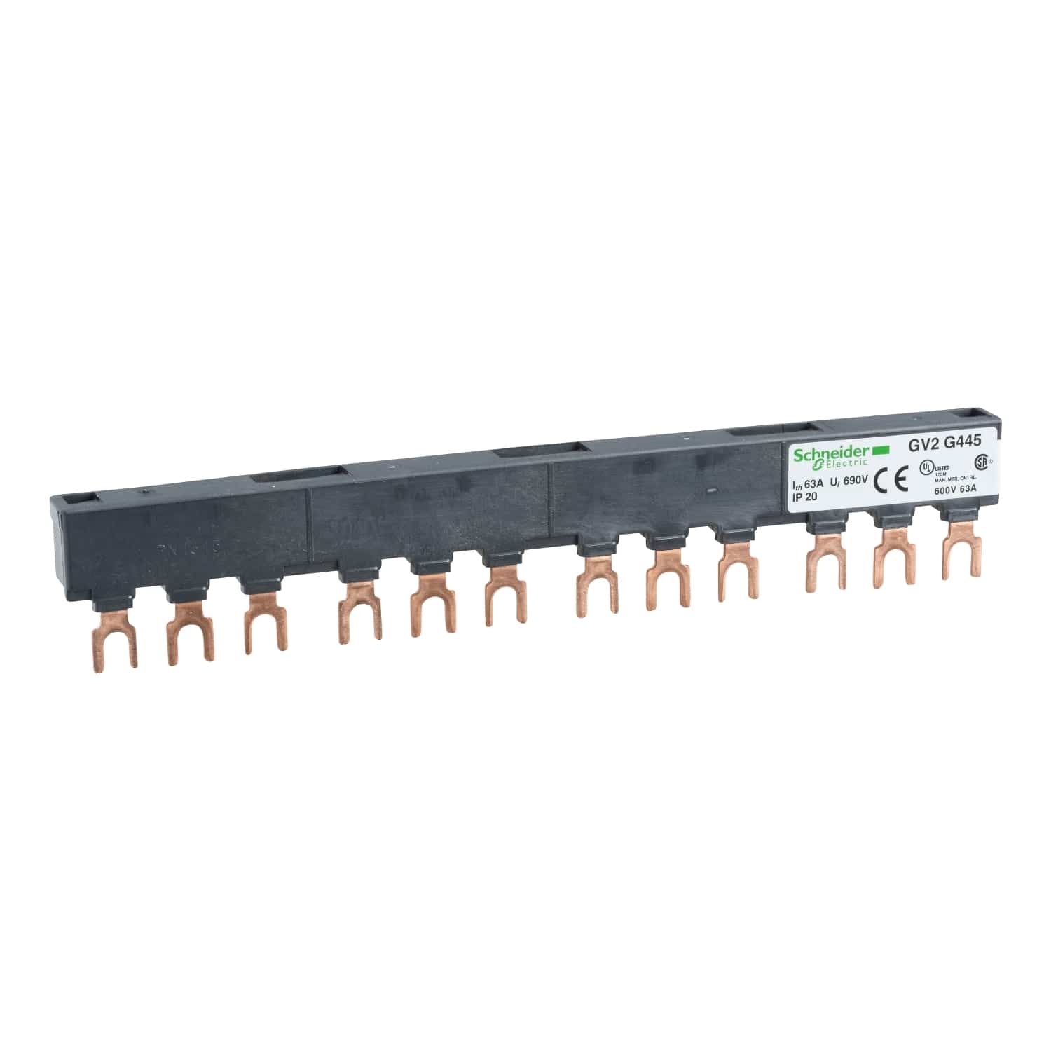 Schneider GV2G445 Linergy FT Comb Busbar 63A 4-Way 45mm for GV2 — Gabby ...
