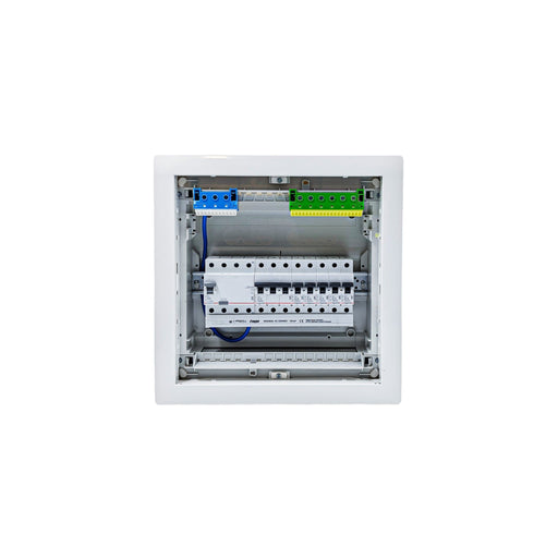 HL12P01 distribution board internal wiring, 3-phase busbar comb, neutral and earth bars