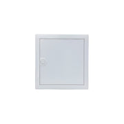 HL12P01 pre-wired distribution board, Hager Volta IP30 flush enclosure, closed white steel door