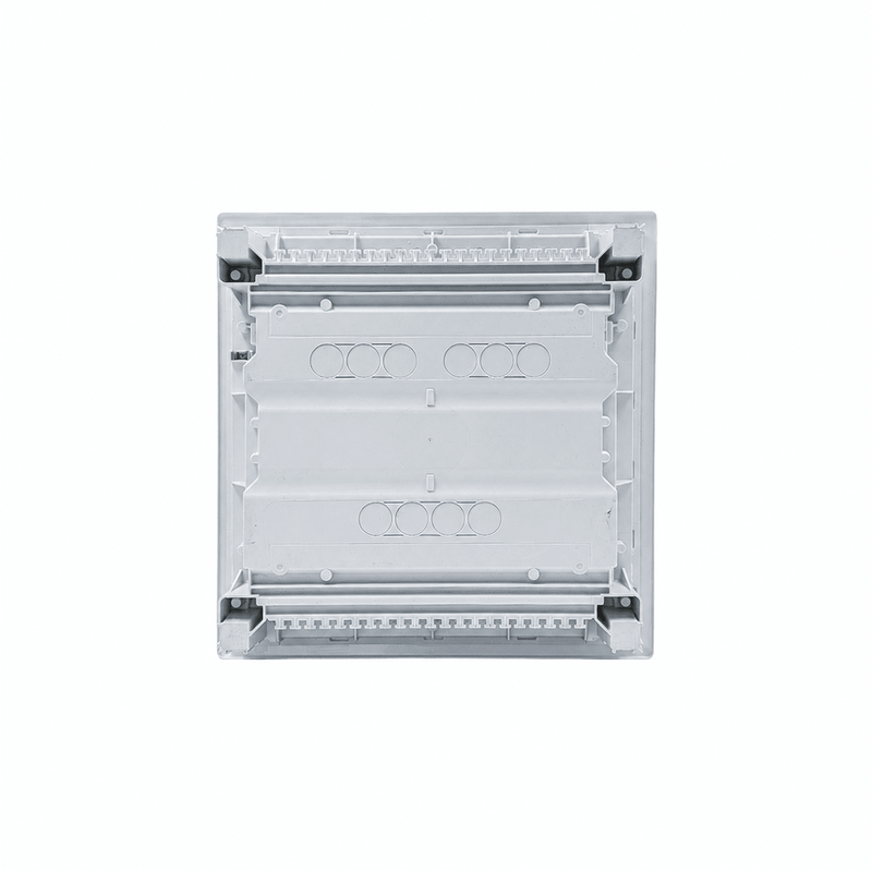 HL12P02 Hager Volta flush enclosure back panel with cable knockouts