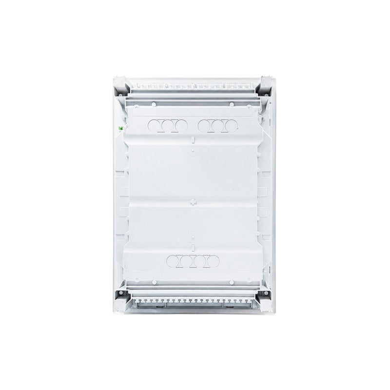 HL24P01 Hager Volta flush enclosure back panel with cable knockouts