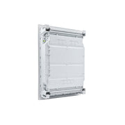 HL24P02 Hager Volta flush distribution board enclosure, rear view with cable knockouts