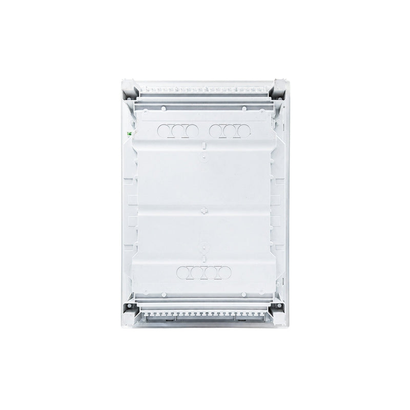 HL24P02 Hager Volta flush enclosure back panel with cable knockouts