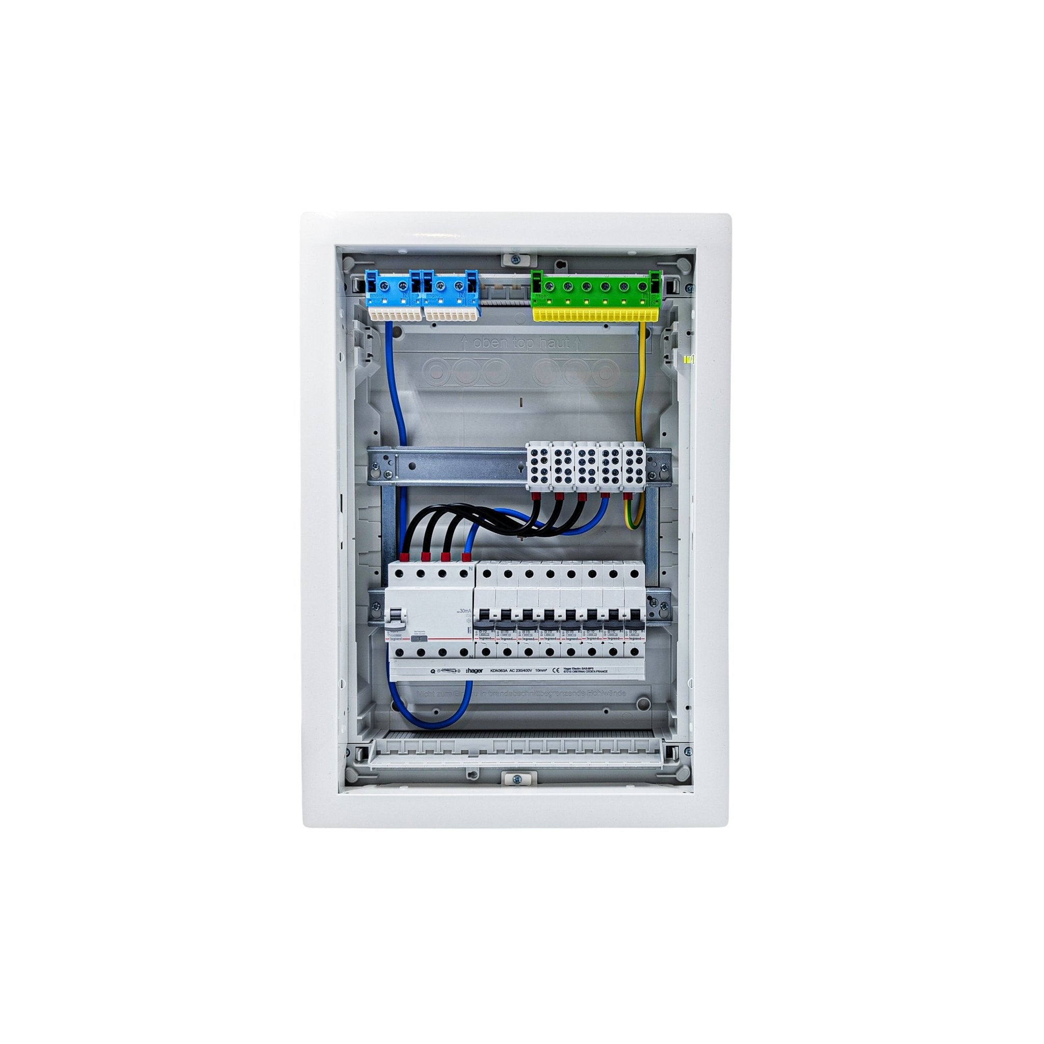 HL24P02 24-Module Pre-Wired 3-Phase Distribution Board 40A RCD IP30 ...