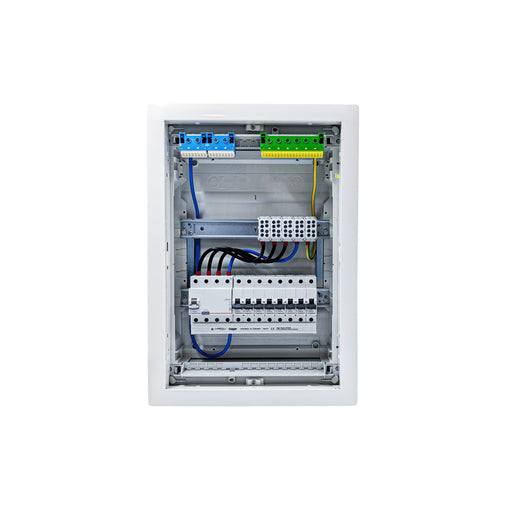HL24P02 distribution board internal wiring, 3-phase busbar comb, neutral and earth bars