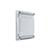 HL24P03 Hager Volta flush distribution board enclosure, rear view with cable knockouts
