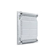 HL24P04 Hager Volta flush distribution board enclosure, rear view with cable knockouts