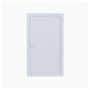 HL36P01 pre-wired distribution board, Hager Volta IP30 flush enclosure, closed white steel door