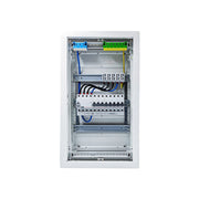 HL36P01 distribution board internal wiring, 3-phase busbar comb, neutral and earth bars
