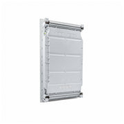 HL36P01 Hager Volta flush distribution board enclosure, rear view with cable knockouts