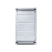 HL36P01 Hager Volta flush enclosure back panel with cable knockouts