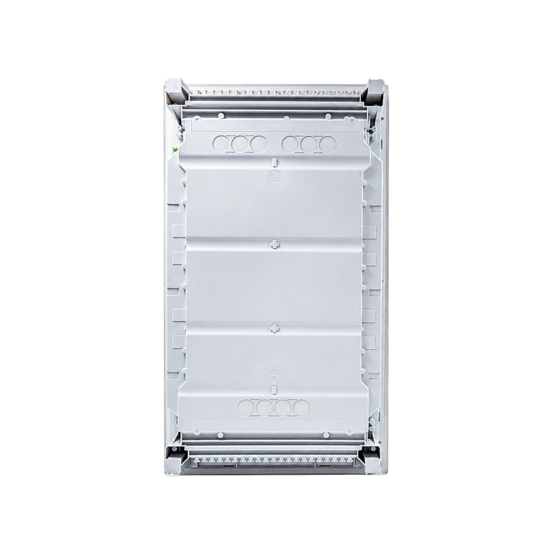 HL36P01 Hager Volta flush enclosure back panel with cable knockouts