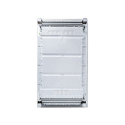 HL36P01 Hager Volta flush enclosure back panel with cable knockouts