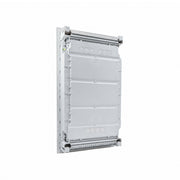 HL36P02 Hager Volta flush distribution board enclosure, rear view with cable knockouts