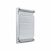 HL36P02 Hager Volta flush distribution board enclosure, rear view with cable knockouts