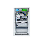HL36P02 distribution board internal wiring, 3-phase busbar comb, neutral and earth bars