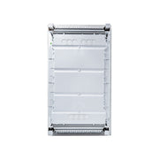 HL36P02 Hager Volta flush enclosure back panel with cable knockouts