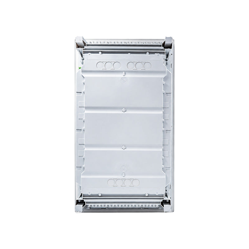 HL36P02 Hager Volta flush enclosure back panel with cable knockouts