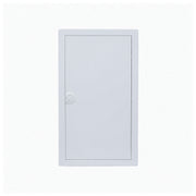 HL36P03 pre-wired distribution board, Hager Volta IP30 flush enclosure, closed white steel door