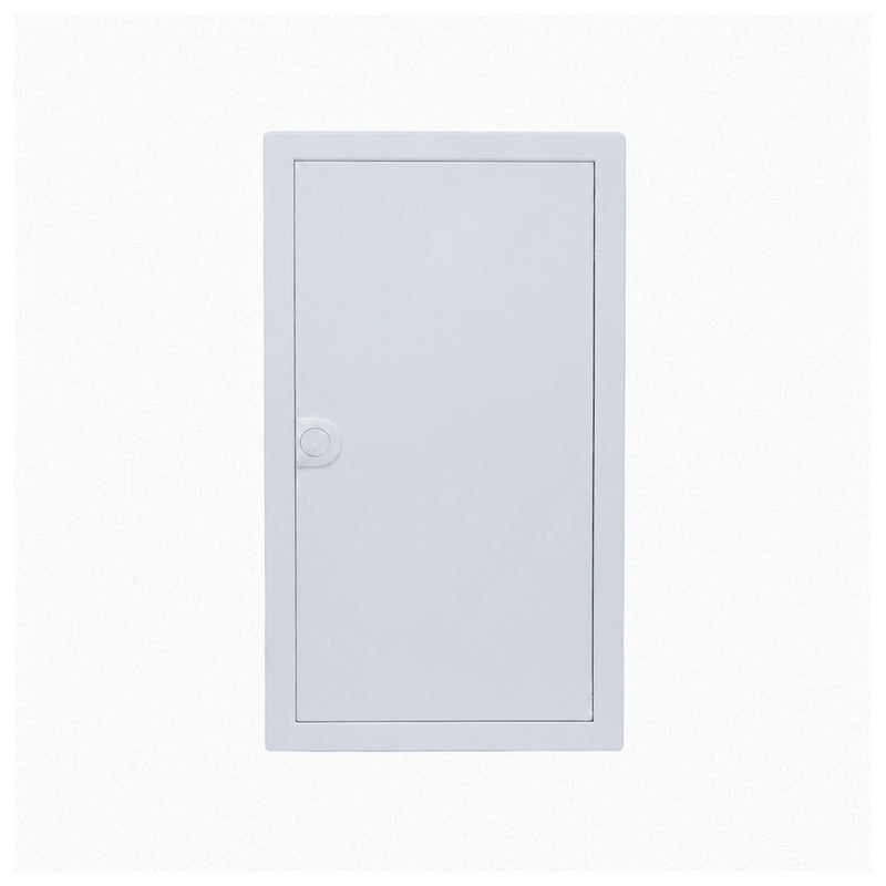 HL36P03 pre-wired distribution board, Hager Volta IP30 flush enclosure, closed white steel door