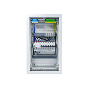 HL36P03 distribution board internal wiring, 3-phase busbar comb, neutral and earth bars