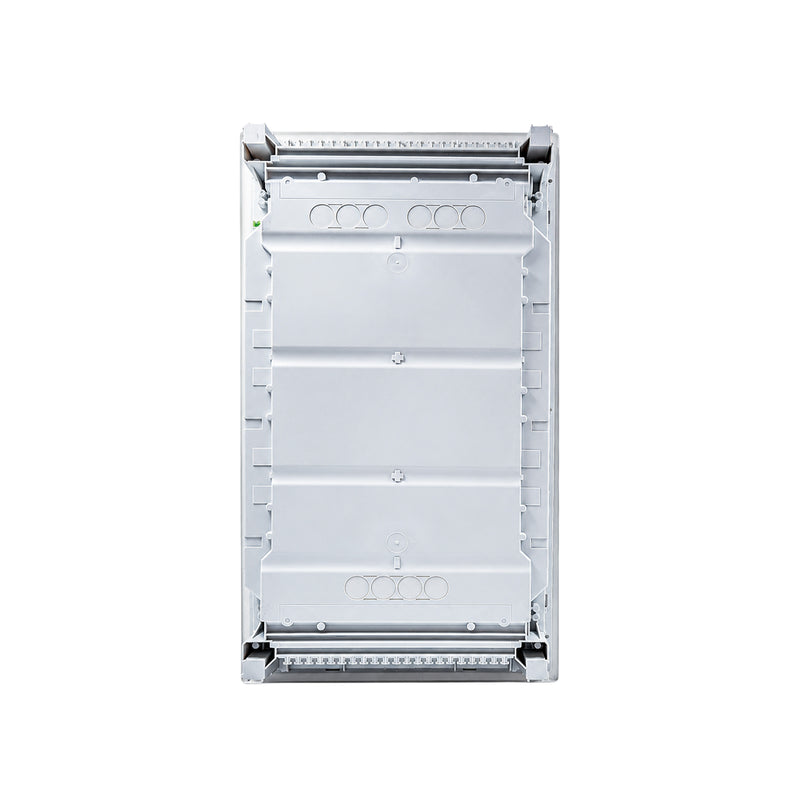 HL36P03 Hager Volta flush enclosure back panel with cable knockouts