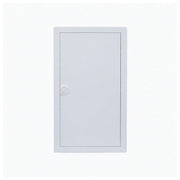 HL36P04 pre-wired distribution board, Hager Volta IP30 flush enclosure, closed white steel door